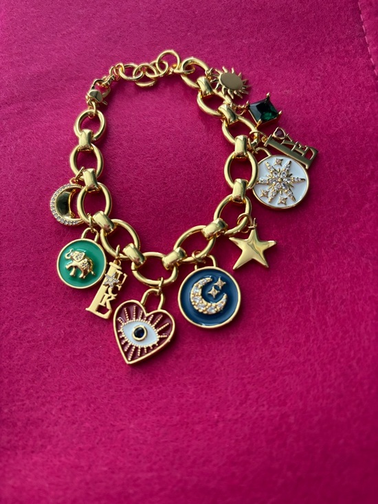 kate spade Jewelry - kate spade Gold-Tone Enamel Charm Bracelet